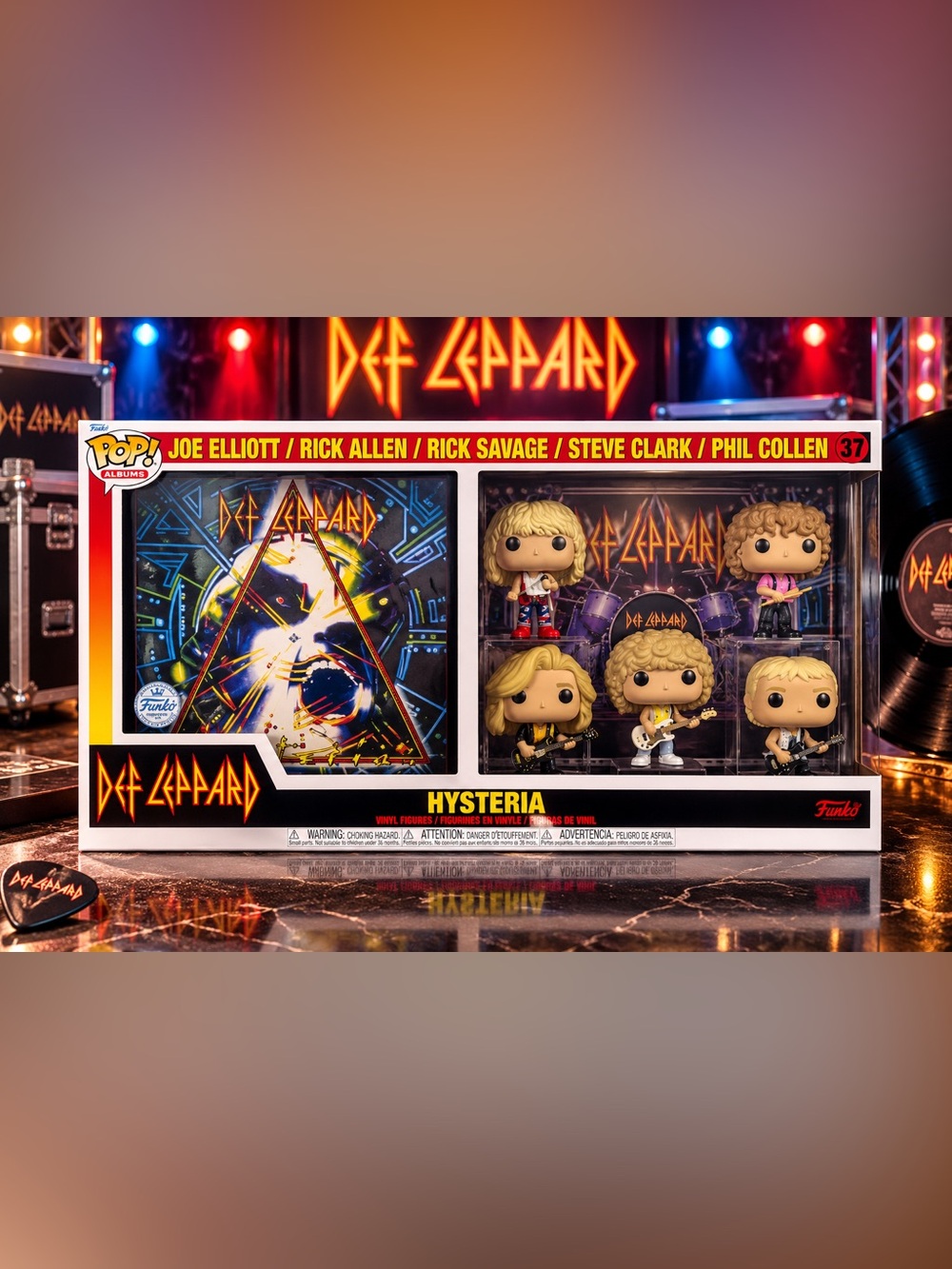 Funko Pop Albums Def Leppard Hysteria #37 5 Figure Set